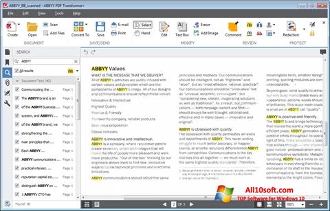 Snimak zaslona ABBYY PDF Transformer Windows 10