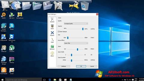 Snimak zaslona RocketDock Windows 10