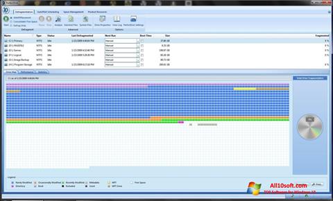 Snimak zaslona PerfectDisk Windows 10